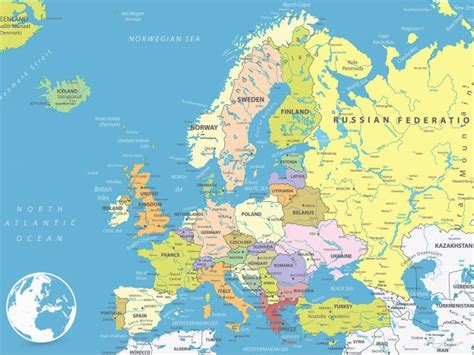 Map Of Europe for Kids Printable Map Of Europe Europe Map Huge ...