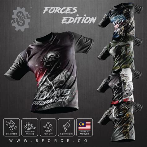 Sch Tactical Tshirt Jersey Sublimation Collection Ready Stock