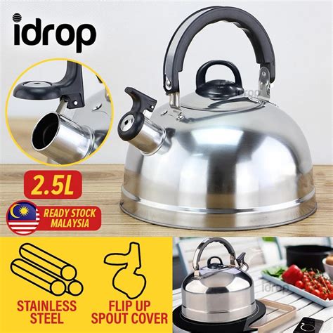 Idropmy L Stainless Steel Kettle Cerek Air Shopee Malaysia