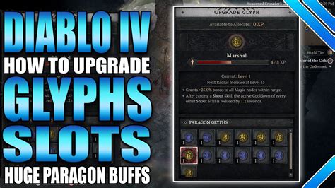 How To Level Up Glyph Slots Increase Range In Diablo Youtube