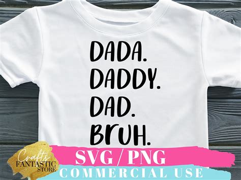 Dada Daddy Dad Bruh Svg Dad Bruh Png Svg Fathers Day Etsy Singapore