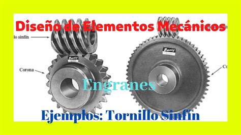 Dem U4 Ejemplos De Engranes Tornillo Sinfin YouTube