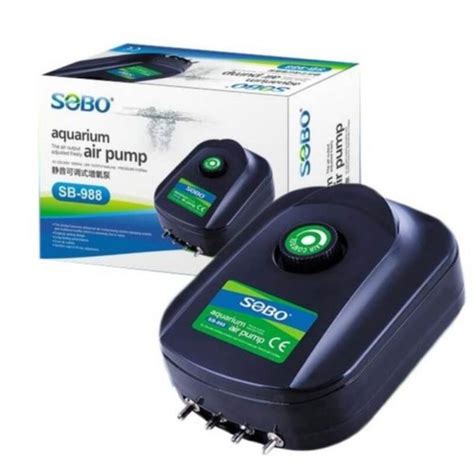 SOBO Aquarium Fish Tank Air Pump 4X4L Min Power 12W SB 988 SB 948