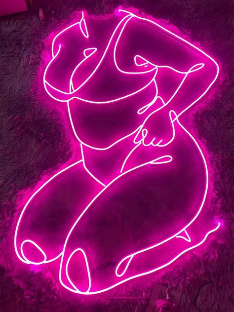 Handmadetneonsign Sexy Woman Led Sign Sexy Female Led Sign Wall Decor Sexy Lady Neon Sign