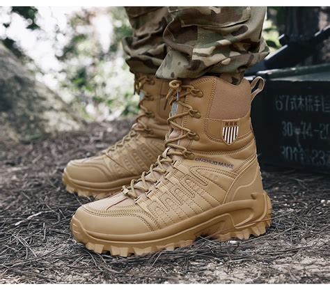 Winter Military Boots Men S Special Forces High Top Leather