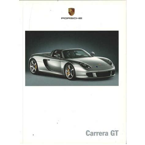 Catalogue Porsche Carrera Gt De 2003librairie Spe