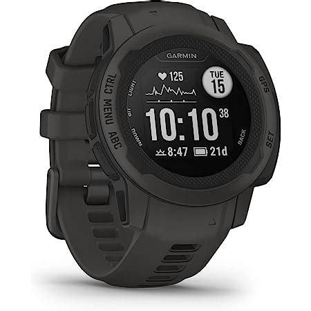 Garmin Instinct 2S Solar Rugged GPS Smartwatch Graphite Amazon Co Uk