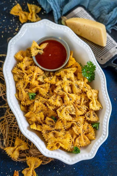 Pasta Chips Recipe Deep Fried Air Fried Whiskaffair