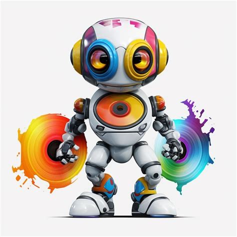 Premium Photo | Cute robot illustration