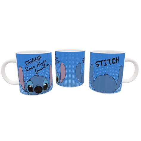 Caneca Stitch Ohana X Cara De Porcelana Personalizada Lilo Stitch