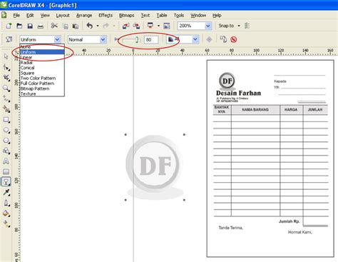 Cara Membuat Nota Di Coreldraw