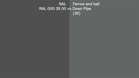 Ral Ral Vs Farrow And Ball Down Pipe Side By Side Comparison