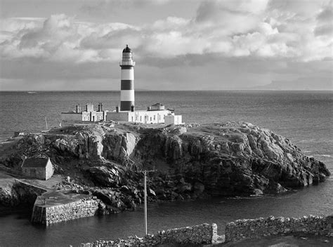 Lighthouse on Isle of Scalpay, Outer Hebrides - Eilean Glas