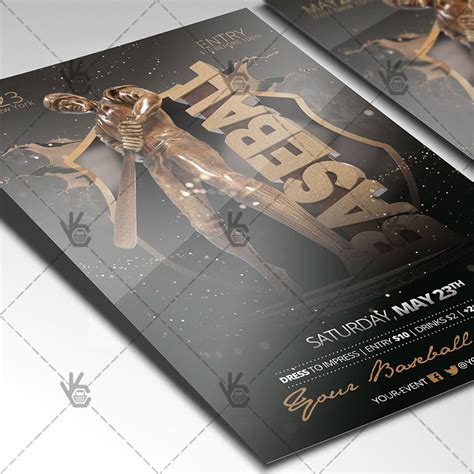 Baseball - Premium Flyer PSD Template on Behance