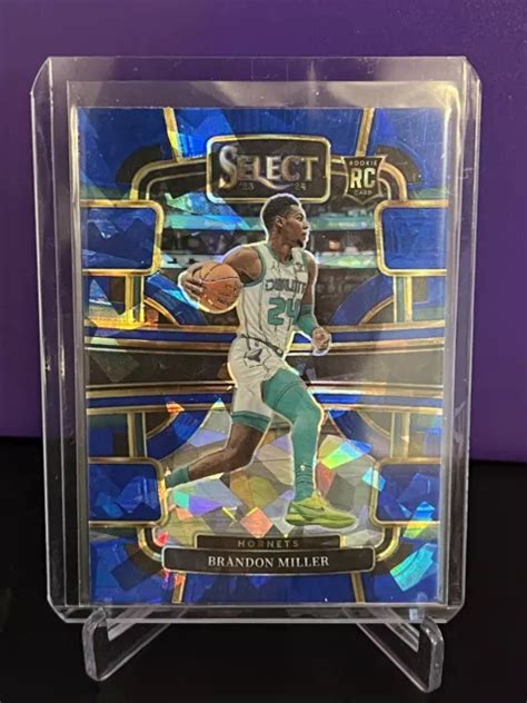 2023 24 SELECT NBA Brandon Miller BLU CRACKED GHIACCIO PRIZM Atriourse