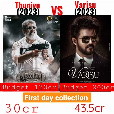 Varisu Vs Thunivu Box Office Collection Varisu Vs Thunivu Collection