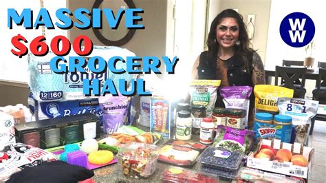 MASSIVE 600 WW GROCERY HAUL COSTCO KROGER POINTS INCLUDED