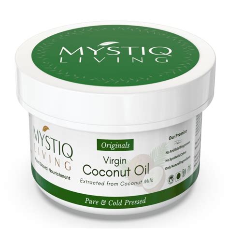 Mystiq Living Originals Virgin Coconut Oil Cold Pressed From Coconut