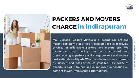 Packers And Movers Charges In Indirapuram Max Logistic Packers Movers