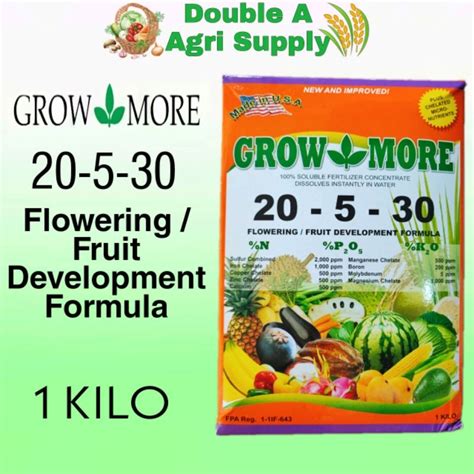 Growmore Grow More Water Soluble Foliar Fertilizer 1 KILO Lazada PH