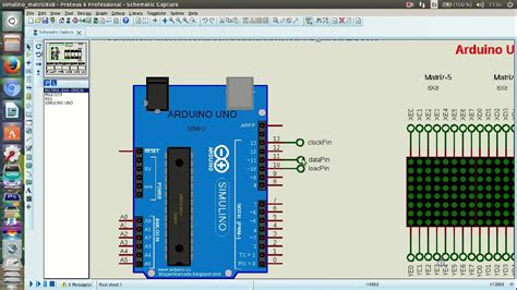 Arduino En Proteus Con Matriz X Y Max Youtube