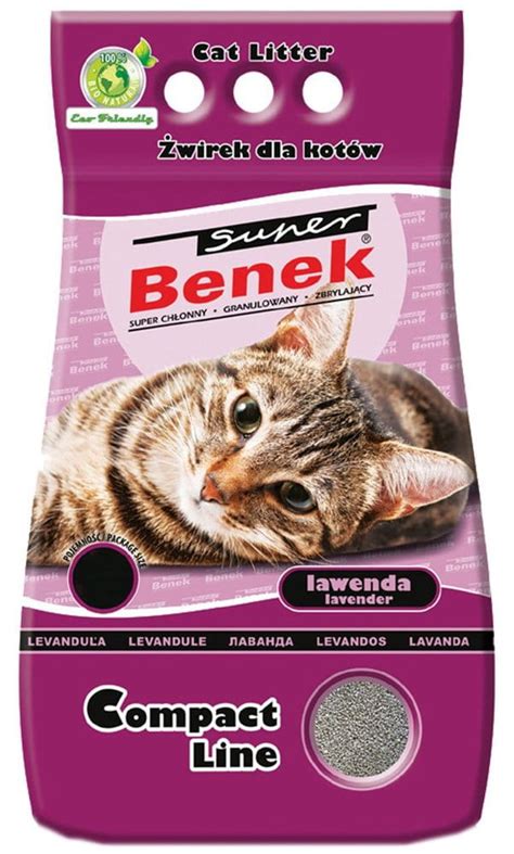 BENEK Super Benek Compact Lawenda 10L 150008 Dla Psa I Kota