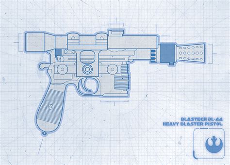 TieFighters — BlasTech DL-44 Heavy Blaster Pistol Created...