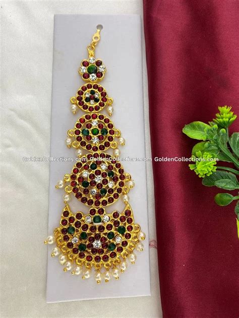 Bharatanatyam Maang Tikka Kemp Nethi Chutti Set BMT 023 At Rs 400 00