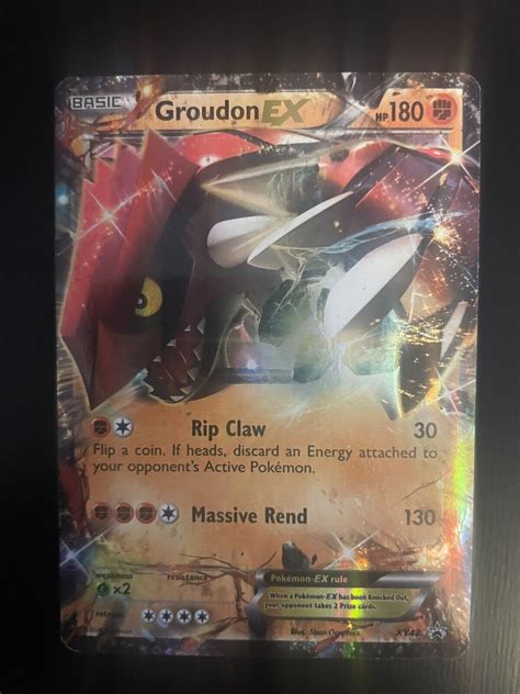 Mavin Groudon EX Black Star Promos XY42 Pokemon TCG HP DMG Promo