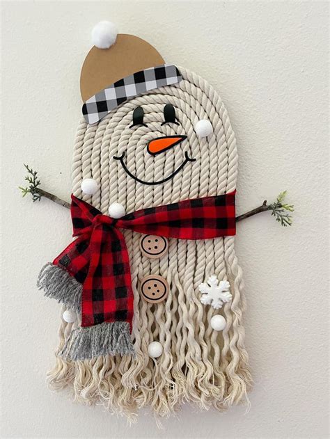 Dollar Tree Diy Snowman With Mop Handmade Christmas Crafts Christmas