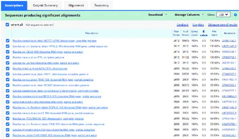 BLAST output shown indicates that the given sequence shows 100% ...