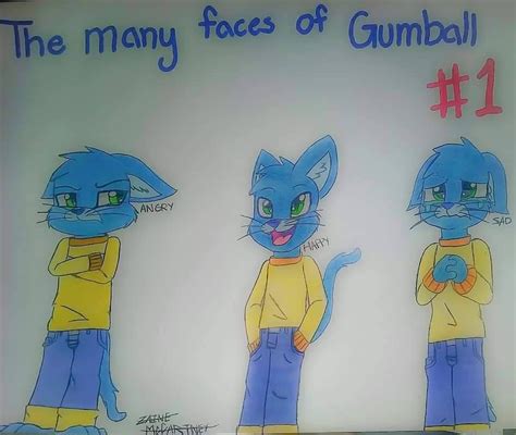 The Many Faces of Gumball Waterson by cherryfreshlime on DeviantArt