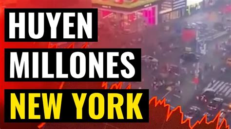 EMPIEZA EL COLAPSO Miles Huyen De Nueva York Por El Colapso Mas Grande