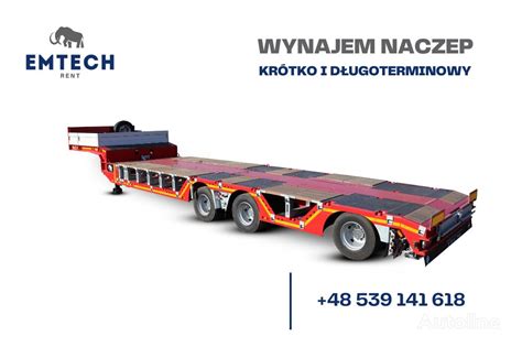 Wynajem Naczepy Niskopodwoziowego Emtech Wynajem Model Nnz R N