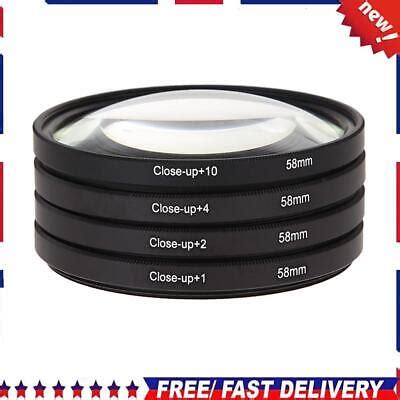 Mm Macro Close Up Lens Filter Kit For Canon Eos D