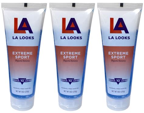 LA LOOKS SPORT EXTREME GEL 8 Oz 3 Unidades