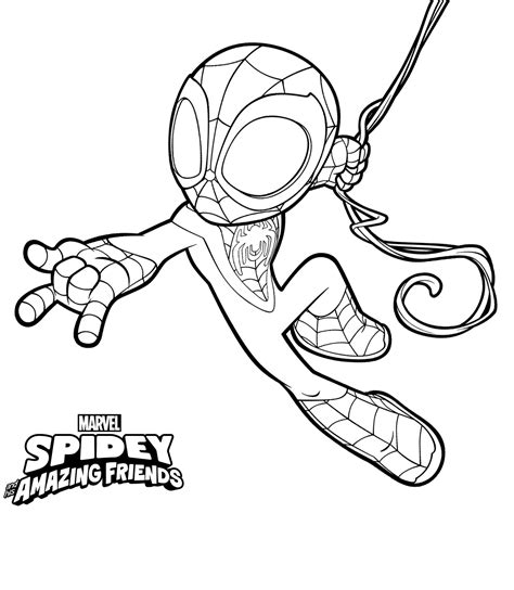 Marvel Spidey And His Amazing Friends Coloring Pages Printable Pdf