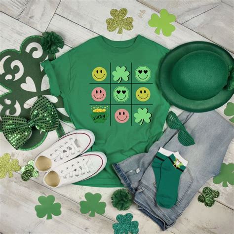 Cute Tic Tac Toe St Patricks Day Png St Patricks T Shirts Sublimation