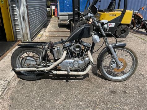 1973 Harley Davidson Ironhead 1000cc Sportster XLCH Kick Start Project