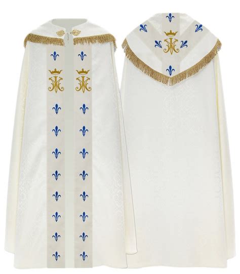 Marian Semi Gothic Cope With Stole Vestment KY659 Etsy