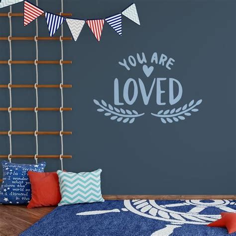 You Are Loved Wall Decal Love Quote Sticker Nursery Wall Decor