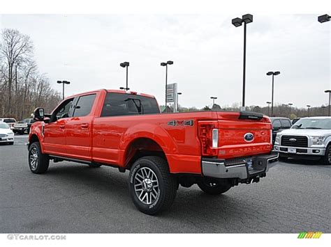 2017 Race Red Ford F350 Super Duty Lariat Crew Cab 4x4 119090593 Photo