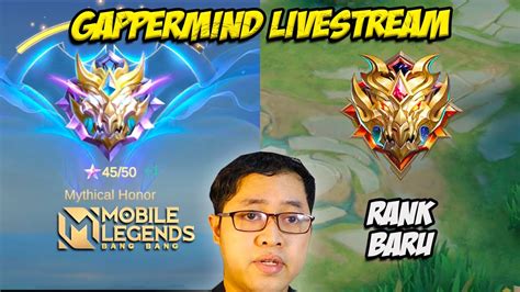 Live Target Besok Mythical Glory Rank Mythic Baru Mabar Solo Rank