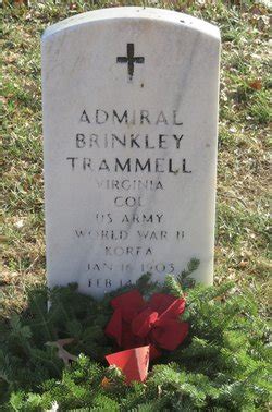 Col Admiral Brinkley Trammell M Morial Find A Grave