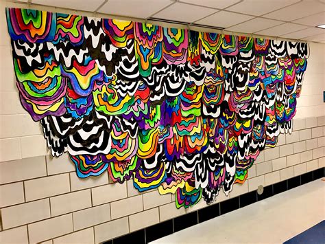 Pin by Jenny Fogelberg-Kveck on Group art | Collaborative mural, School art projects, Art ...