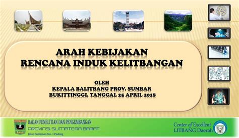 Pdf Arah Kebijakan Rencana Induk Kelitbanganbalitbang Sumbarprov Go