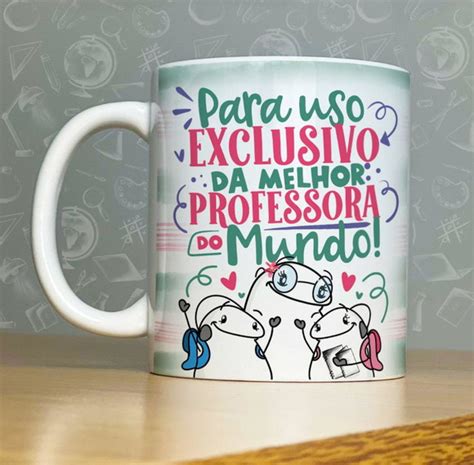 Caneca Uso Exclusivo Melhor Professora Professor Elo7