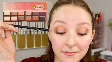 Too Faced Sweet Peach Eyeshadow Palette Review Tutorial YouTube