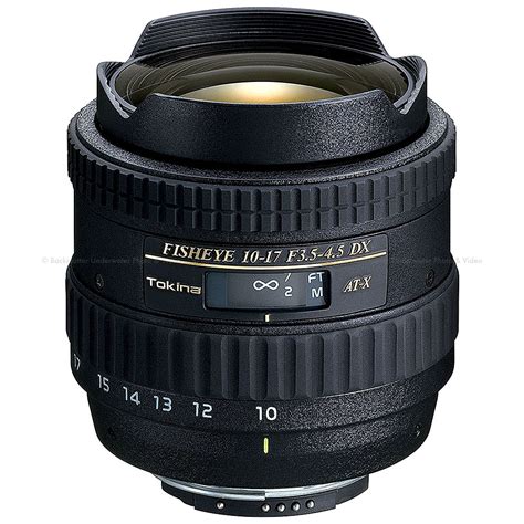 Tokina 10-17mm f/3.5-4.5 DX Fisheye Lens - Nikon