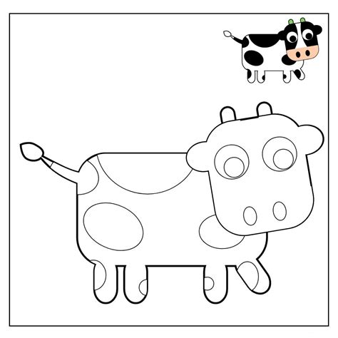 Vaca Para Colorir 2 Educarolando Aprender Brincando